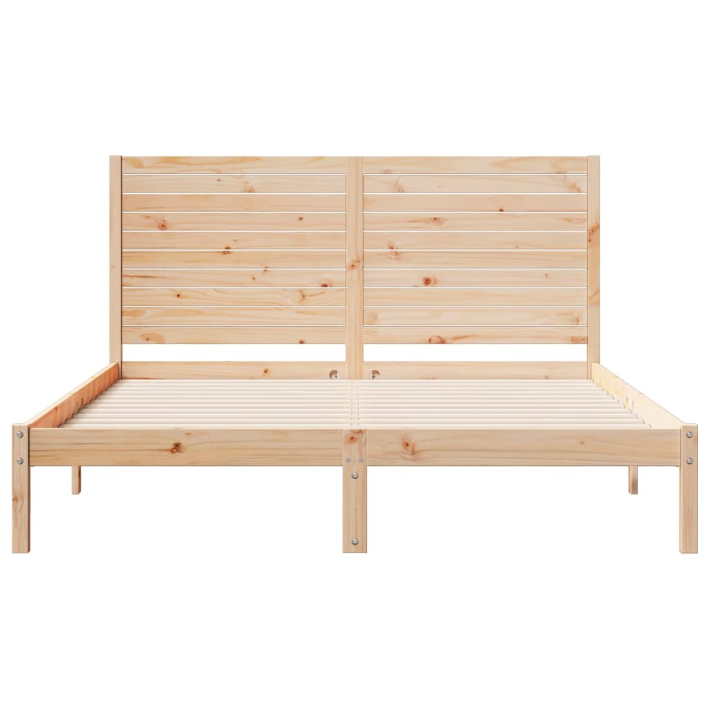 Dugi okvir kreveta bez madraca 160 x 220 cm masivno drvo