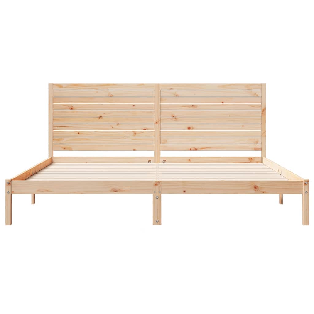 Dugi okvir kreveta bez madraca 180 x 220 cm masivno drvo