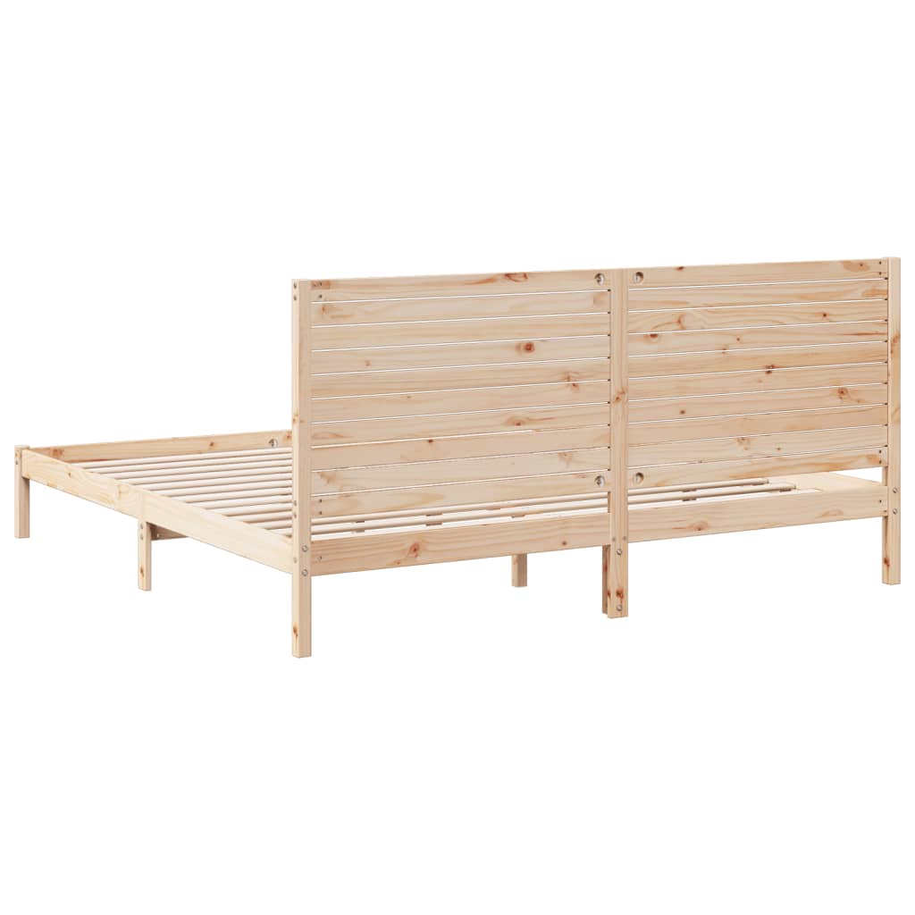 Dugi okvir kreveta bez madraca 180 x 220 cm masivno drvo