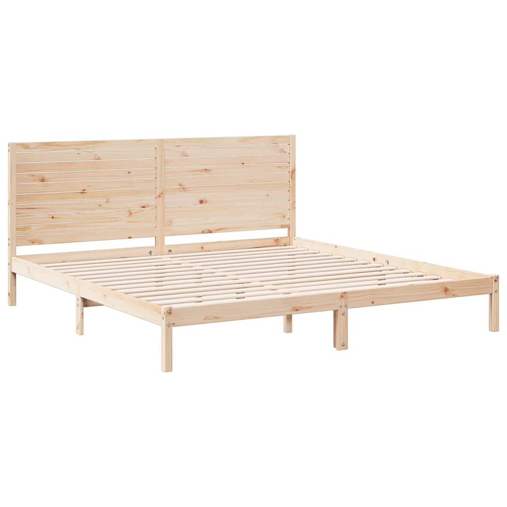 Dugi okvir kreveta bez madraca 200 x 220 cm masivno drvo