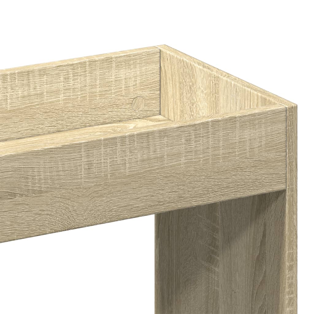 Visoka komoda boja hrasta sonome 63x33x180 cm konstruirano drvo
