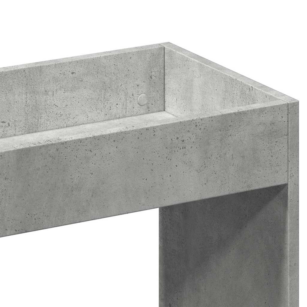 Visoka komoda boja betona 92x33x140 cm od konstruiranog drva
