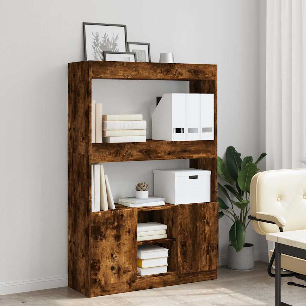 Visoka komoda boja hrasta 92x33x140 cm od konstruiranog drva
