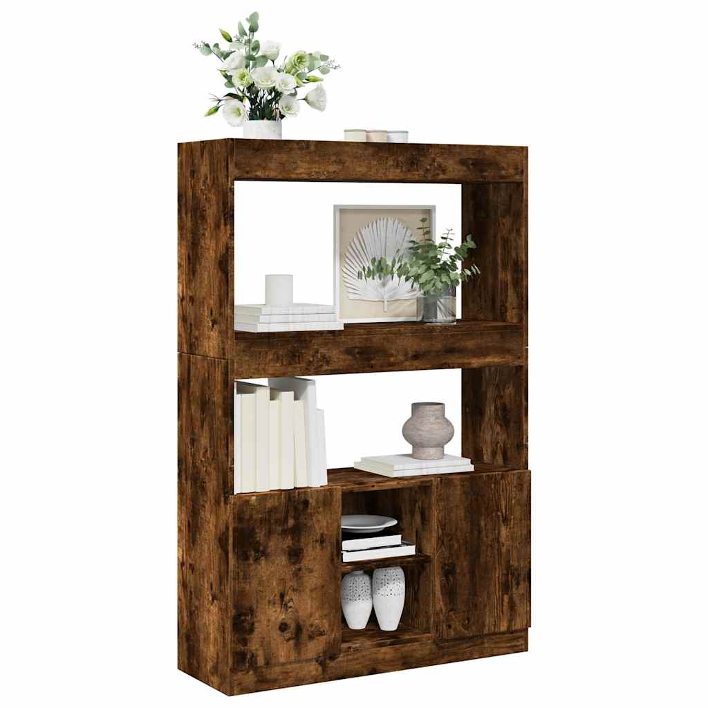 Visoka komoda boja hrasta 92x33x140 cm od konstruiranog drva