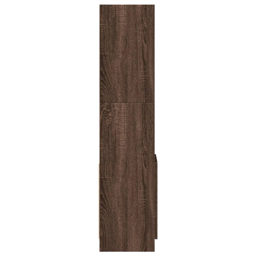 Visoka komoda boja hrasta 92x33x140 cm od konstruiranog drva