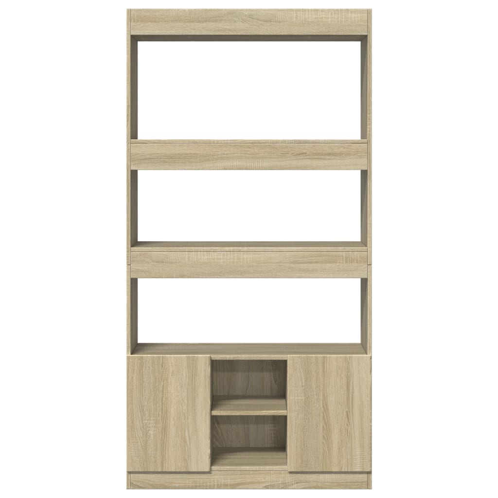 Visoka komoda boja hrasta sonome 92x33x180cm konstruirano drvo