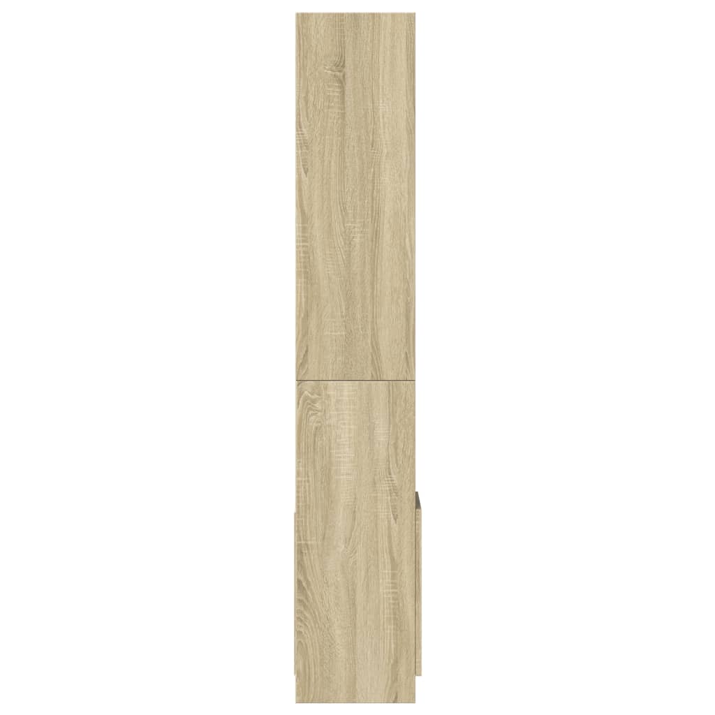Visoka komoda boja hrasta sonome 92x33x180cm konstruirano drvo