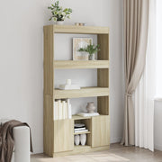 Visoka komoda boja hrasta sonome 92x33x180cm konstruirano drvo
