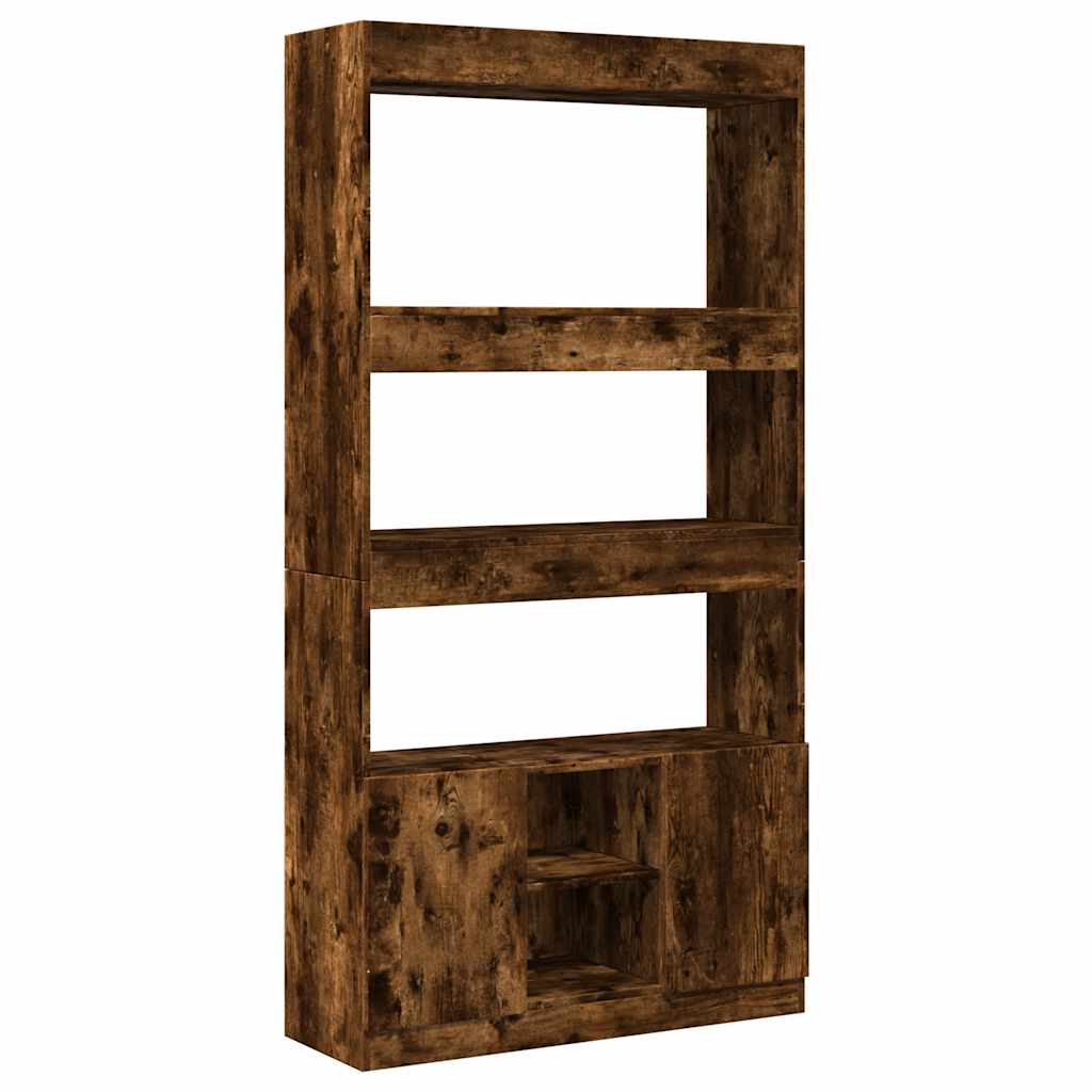 Visoka komoda boja hrasta 92x33x180 cm konstruirano drvo