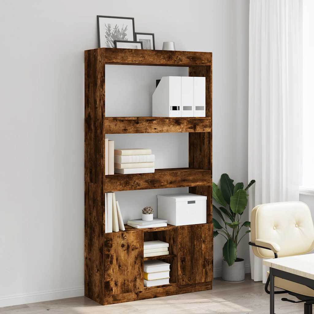 Visoka komoda boja hrasta 92x33x180 cm konstruirano drvo
