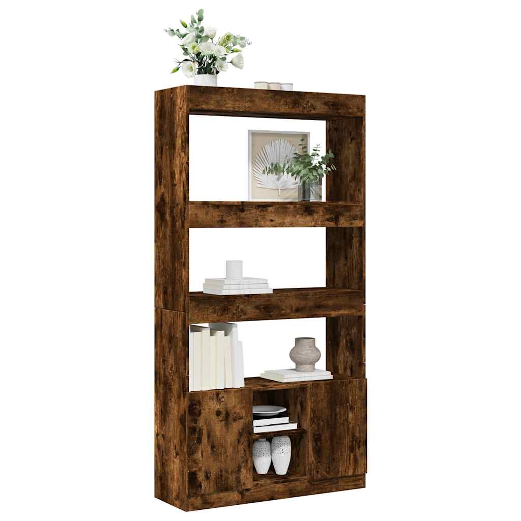 Visoka komoda boja hrasta 92x33x180 cm konstruirano drvo