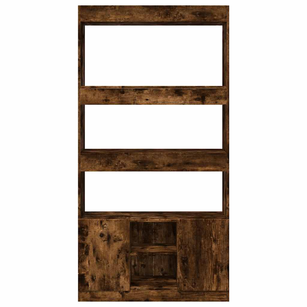 Visoka komoda boja hrasta 92x33x180 cm konstruirano drvo