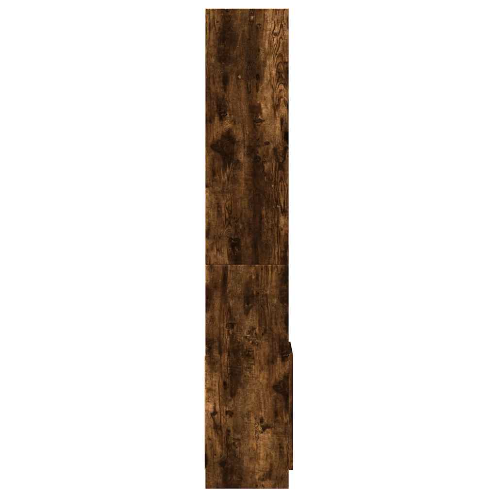Visoka komoda boja hrasta 92x33x180 cm konstruirano drvo