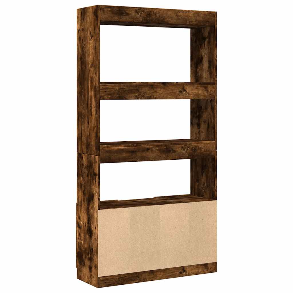 Visoka komoda boja hrasta 92x33x180 cm konstruirano drvo