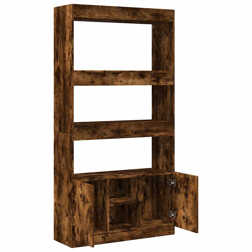 Visoka komoda boja hrasta 92x33x180 cm konstruirano drvo