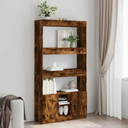 Visoka komoda boja hrasta 92x33x180 cm konstruirano drvo