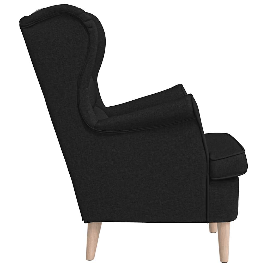 Fotelja crna 74x84x100 cm od tkanine