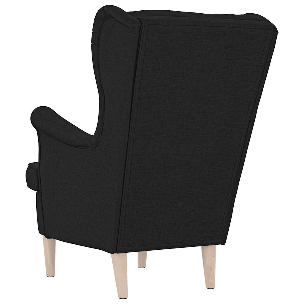 Fotelja crna 74x84x100 cm od tkanine