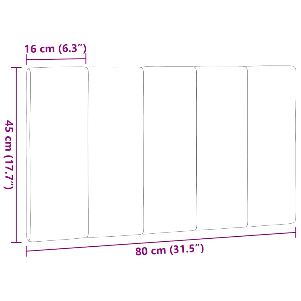 Jastuk za uzglavlje Hanko plavi 80 cm od tkanine