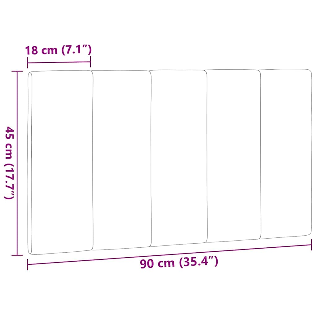 Jastuk za uzglavlje Hanko tamnosivi 90 cm od tkanine