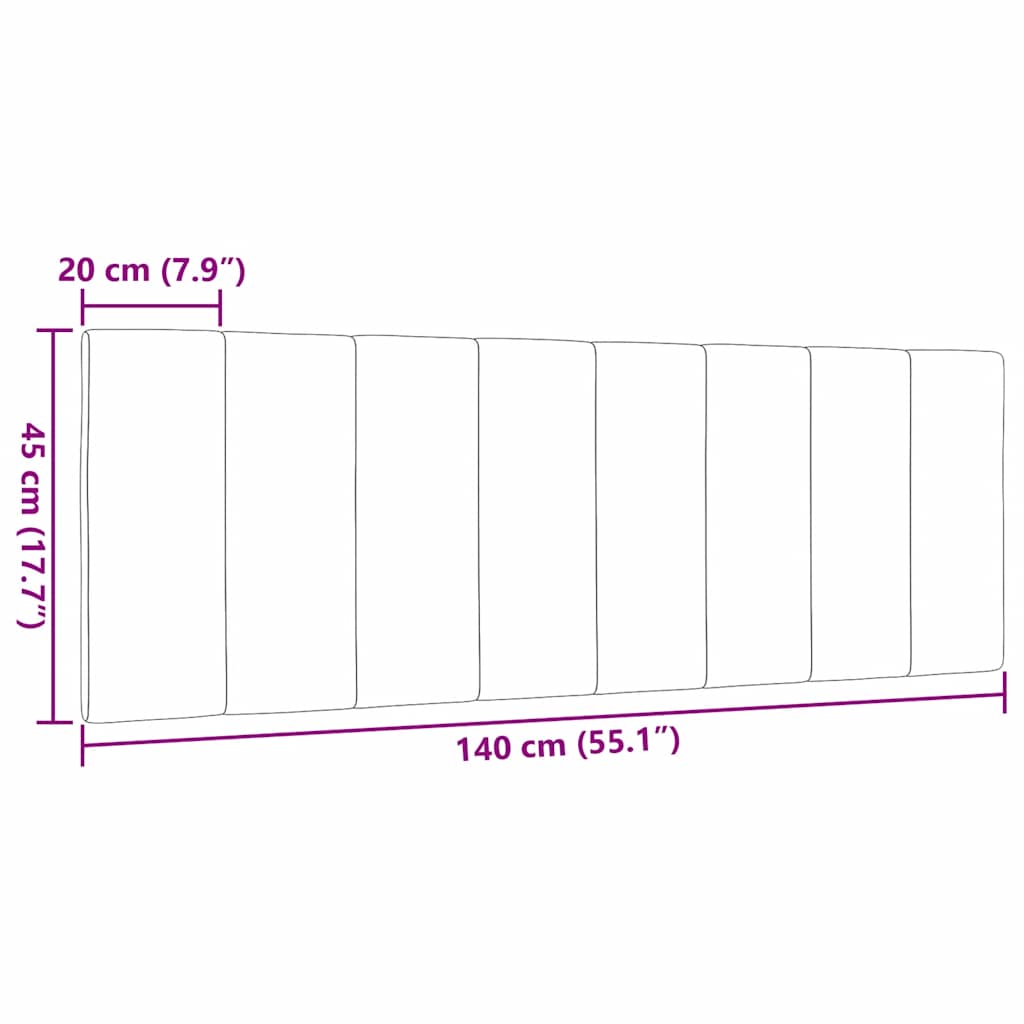 Jastuk za uzglavlje Hanko plavi 140 cm od tkanine