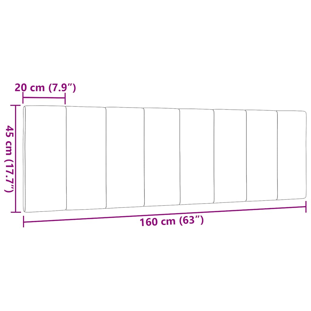 Jastuk za uzglavlje Hanko plavi 160 cm od tkanine
