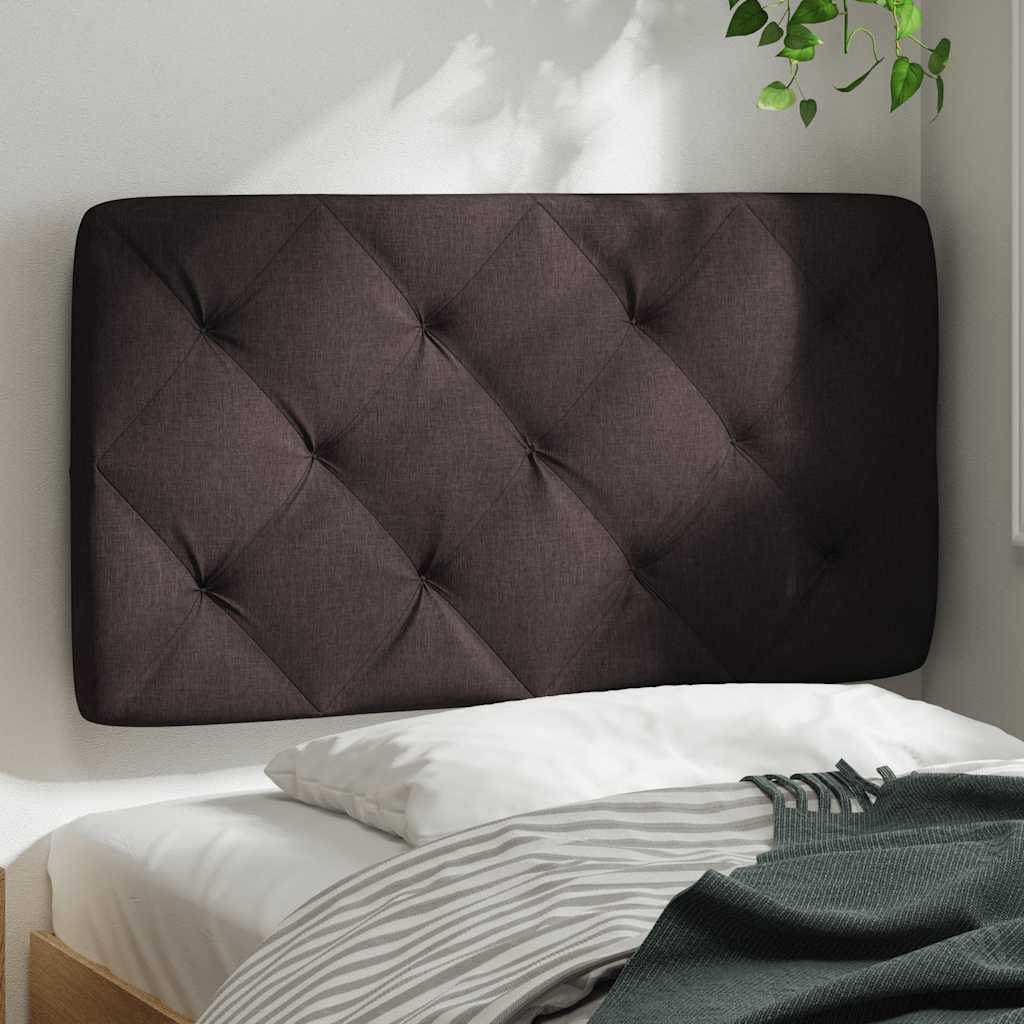 Jastuk za uzglavlje tamnosmeđi 80 cm od tkanine