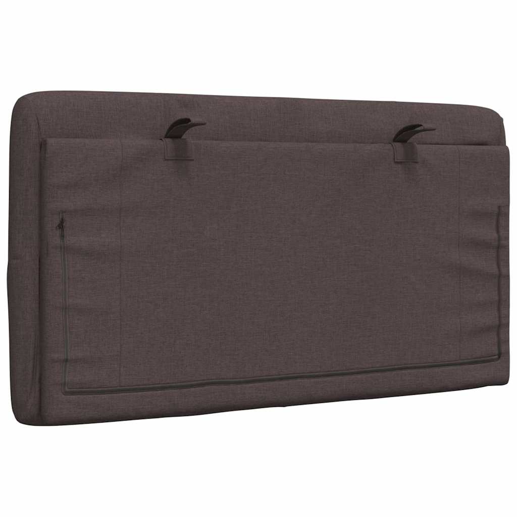 Jastuk za uzglavlje tamnosmeđi 80 cm od tkanine