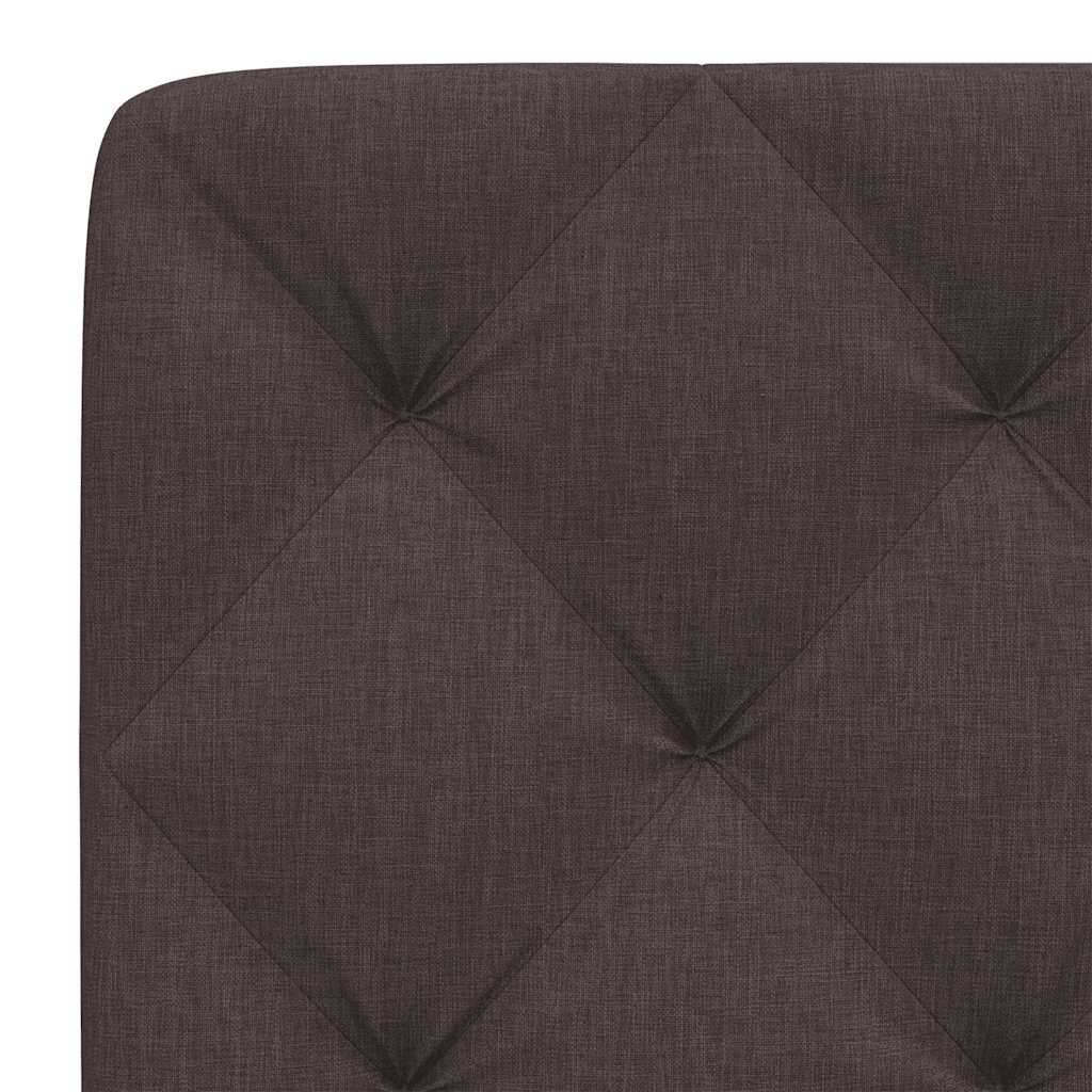 Jastuk za uzglavlje tamnosmeđi 80 cm od tkanine
