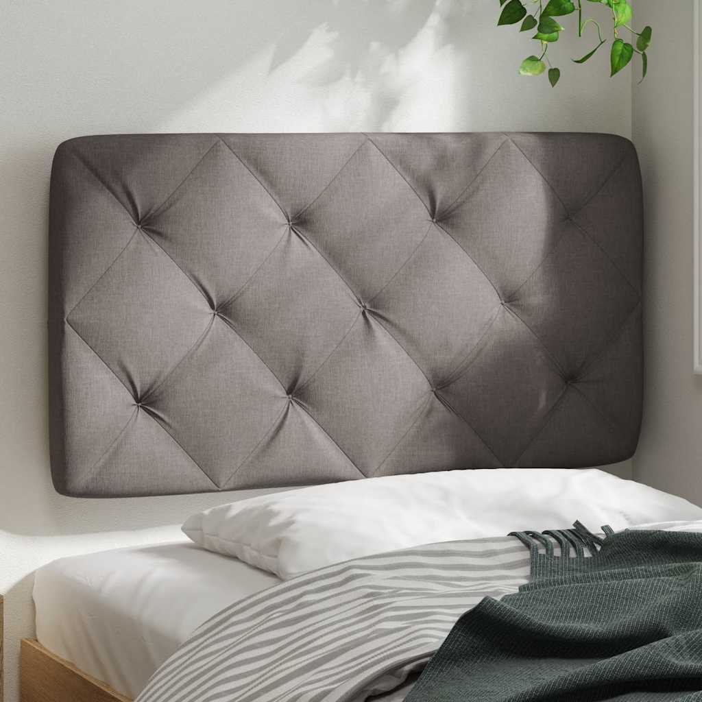 Jastuk za uzglavlje smeđesivi 80 cm od tkanine