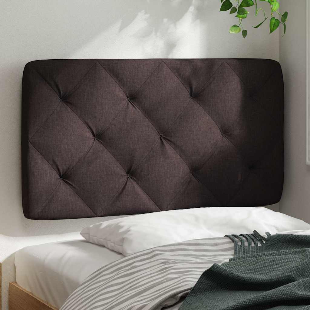 Jastuk za uzglavlje tamnosmeđi 90 cm od tkanine