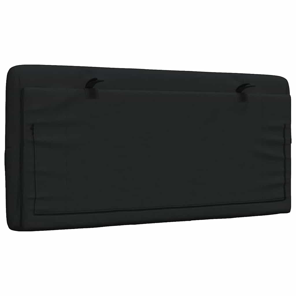 Jastuk za uzglavlje crni 100 cm od tkanine