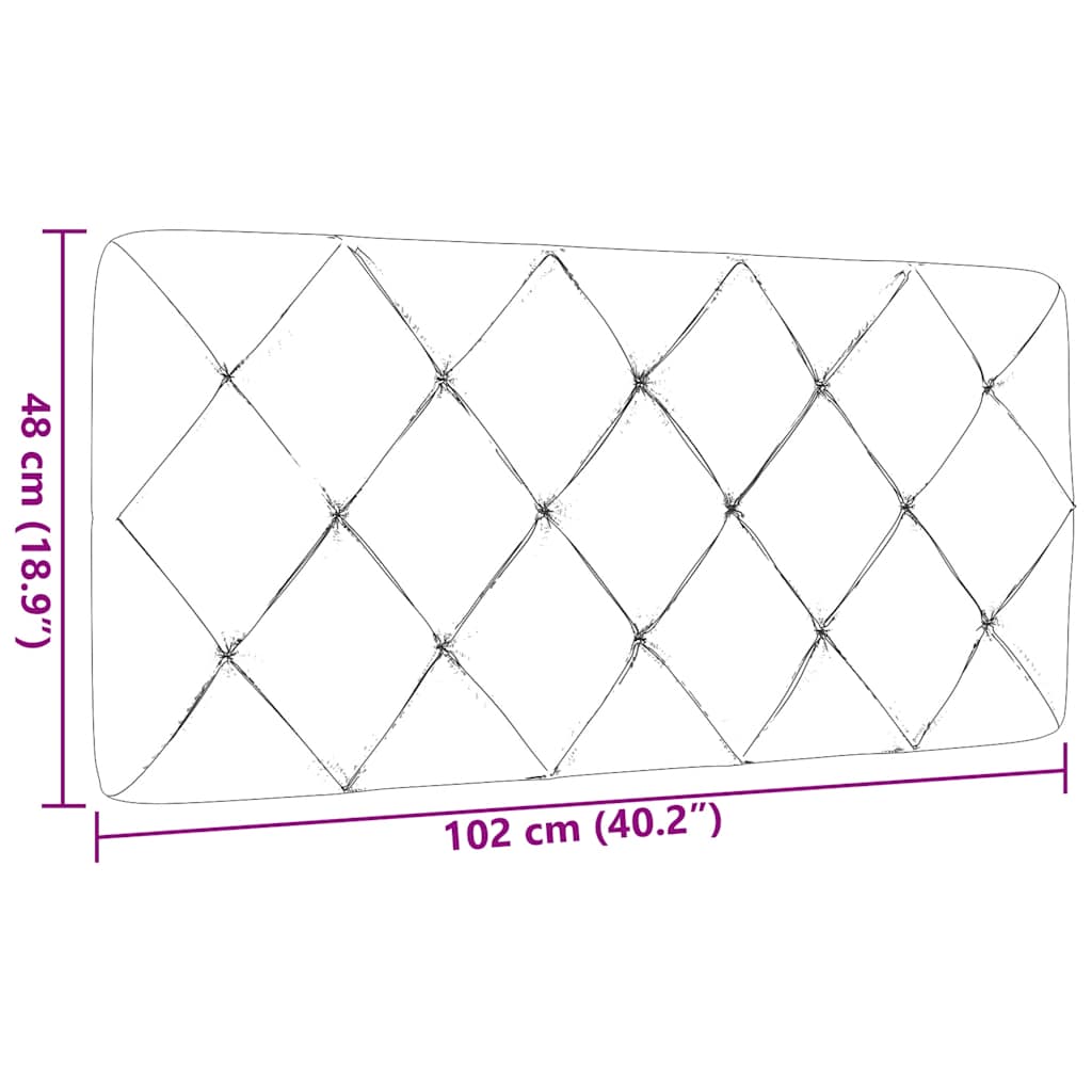 Jastuk za uzglavlje crni 100 cm od tkanine