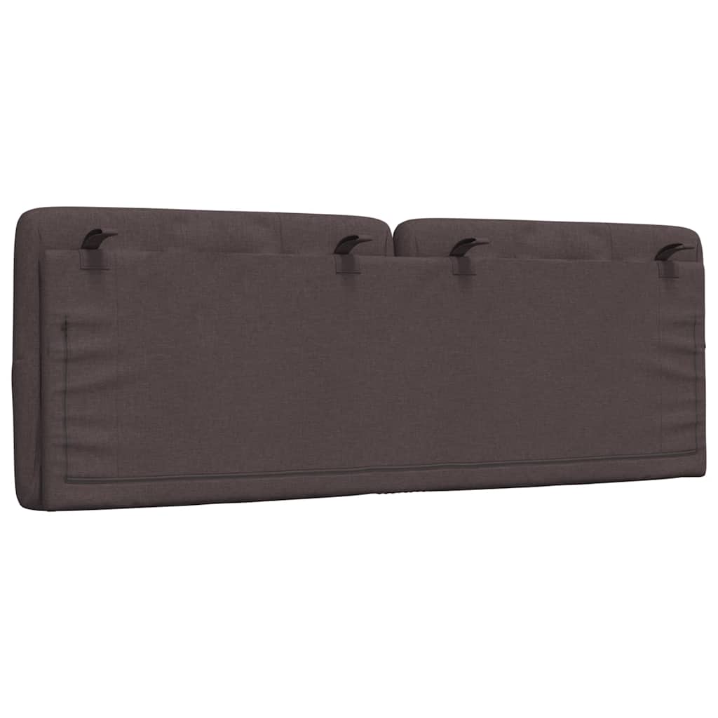 Jastuk za uzglavlje tamnosmeđi 120 cm od tkanine