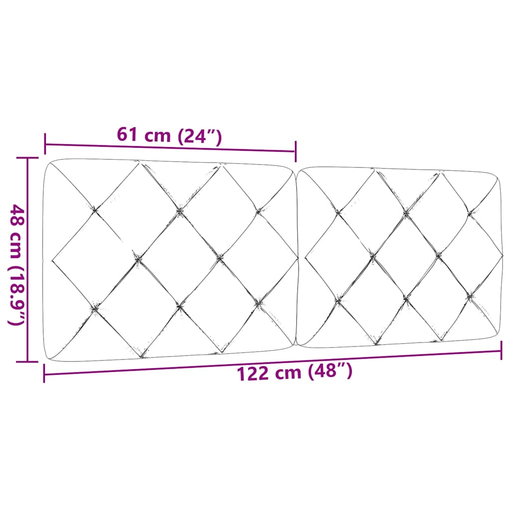 Jastuk za uzglavlje plavi 120 cm od tkanine