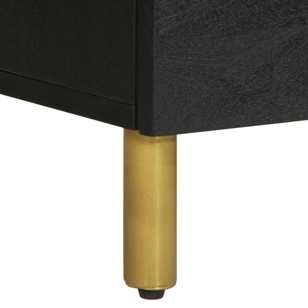 Komoda 2 kom crna 60 x 33 x 75 cm konstruirano drvo