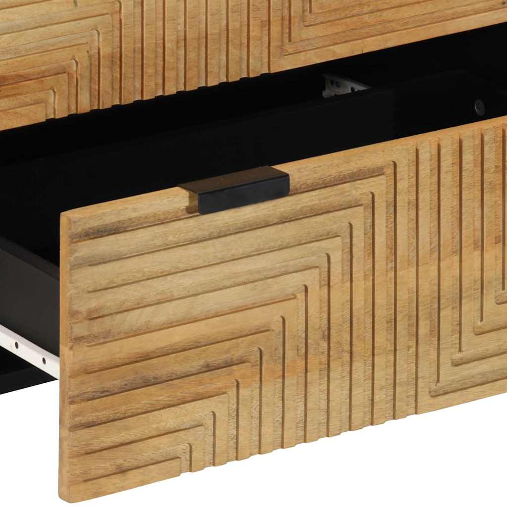 Komoda 2 kom smeđa 60x33x75 cm Puno drvo Mango