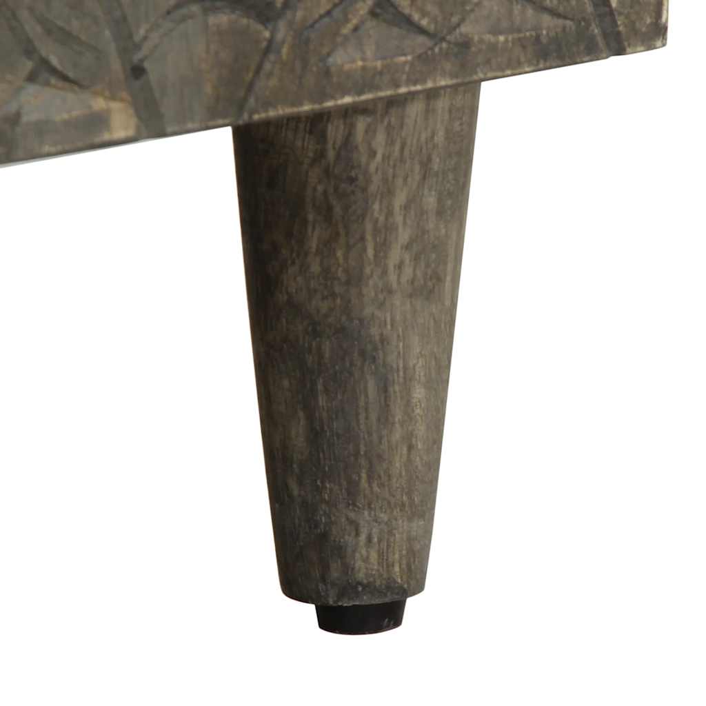 Komoda od 3 komada svijetlo siva 60x33,5x75 cm Puno drvo Mango