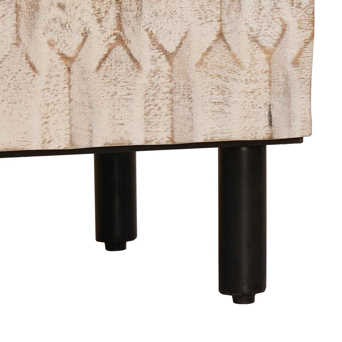 Kreveta 3 pcs Finš bijelog pranja 180 x 33 x 75 cm