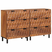 Kreveta 2 pcs Finš acacije smeđa 60 x 33 x 75 cm