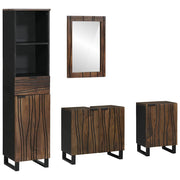 Set namještaja za kupaonicu 4 pcs Bijelo Konstruirano drvo