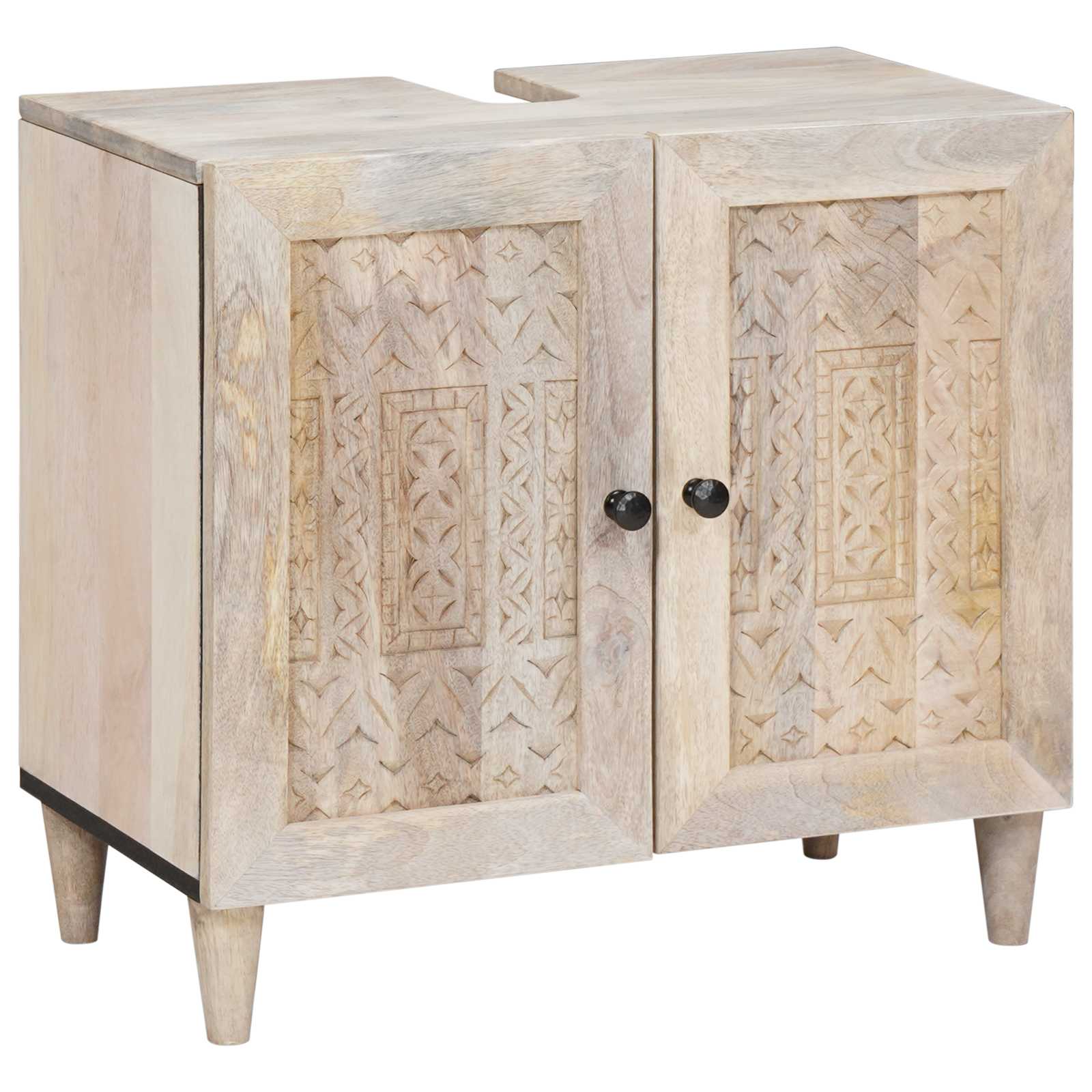 Set namještaja za kupaonicu 2 pcs Bijelo Konstruirano drvo