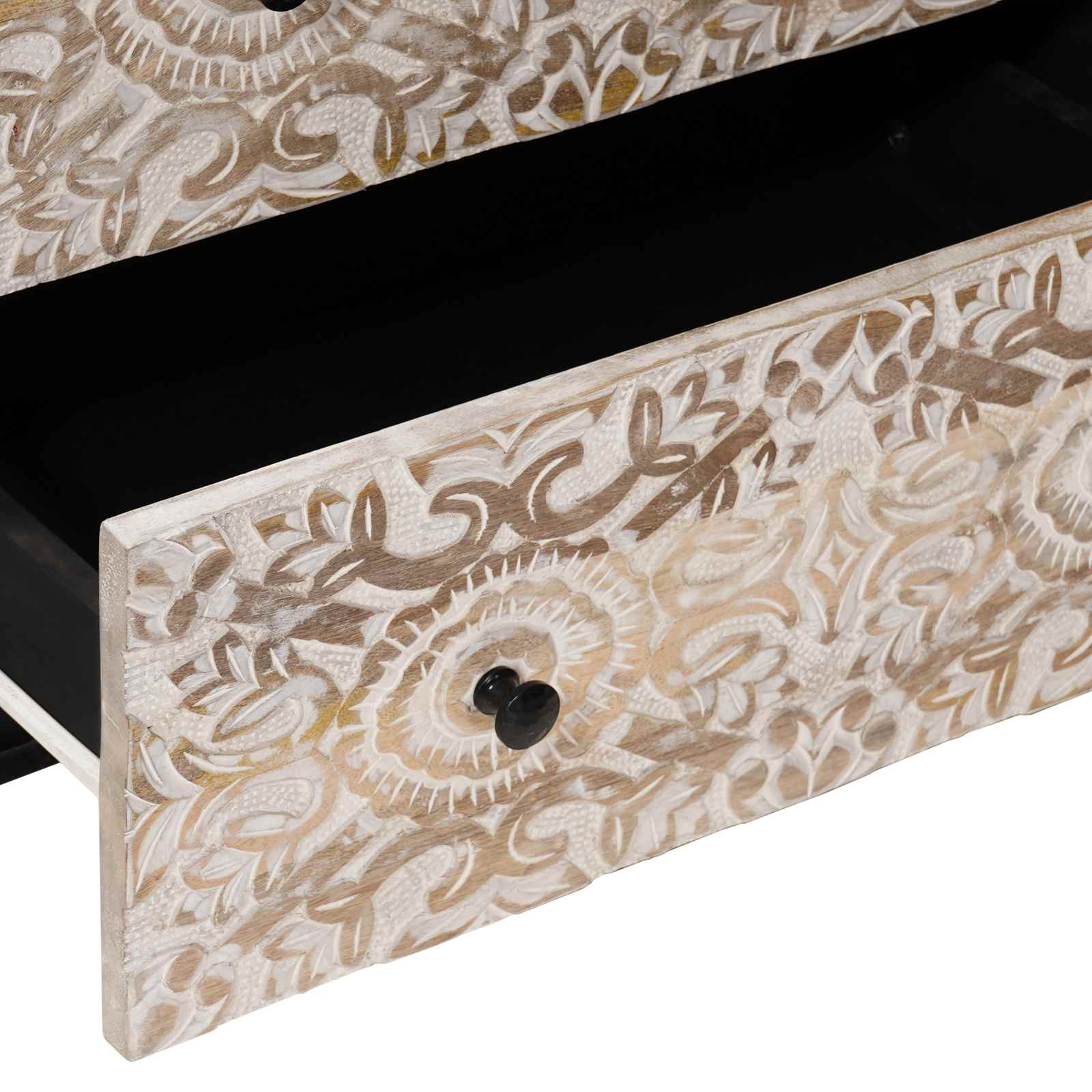 Kreveta 2 pcs Bijelo 60 x 33,5 x 75 cm Čvrsto drvo manga