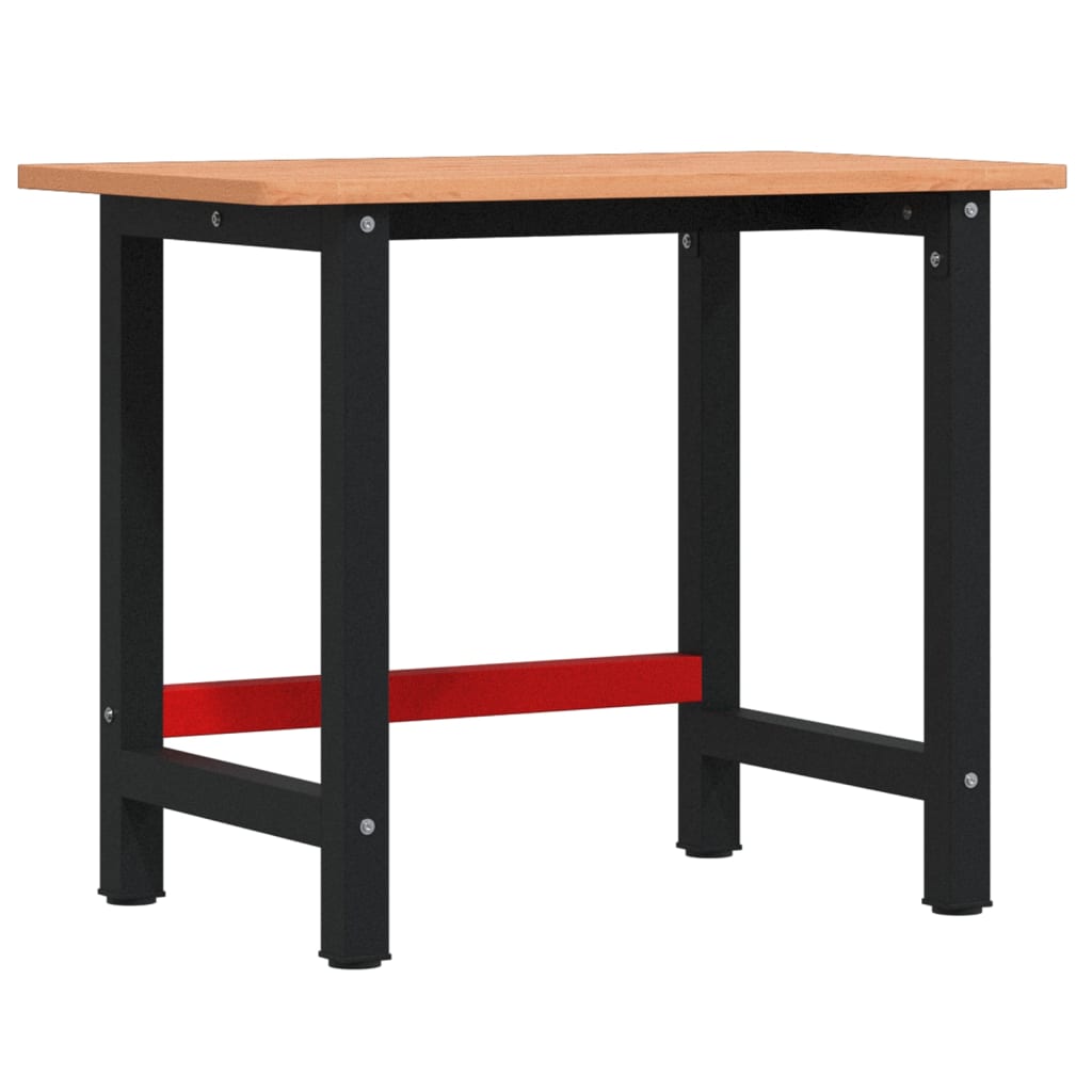 Radni stol 100 x 60 x 81,5 cm od masivne bukovine pravokutni