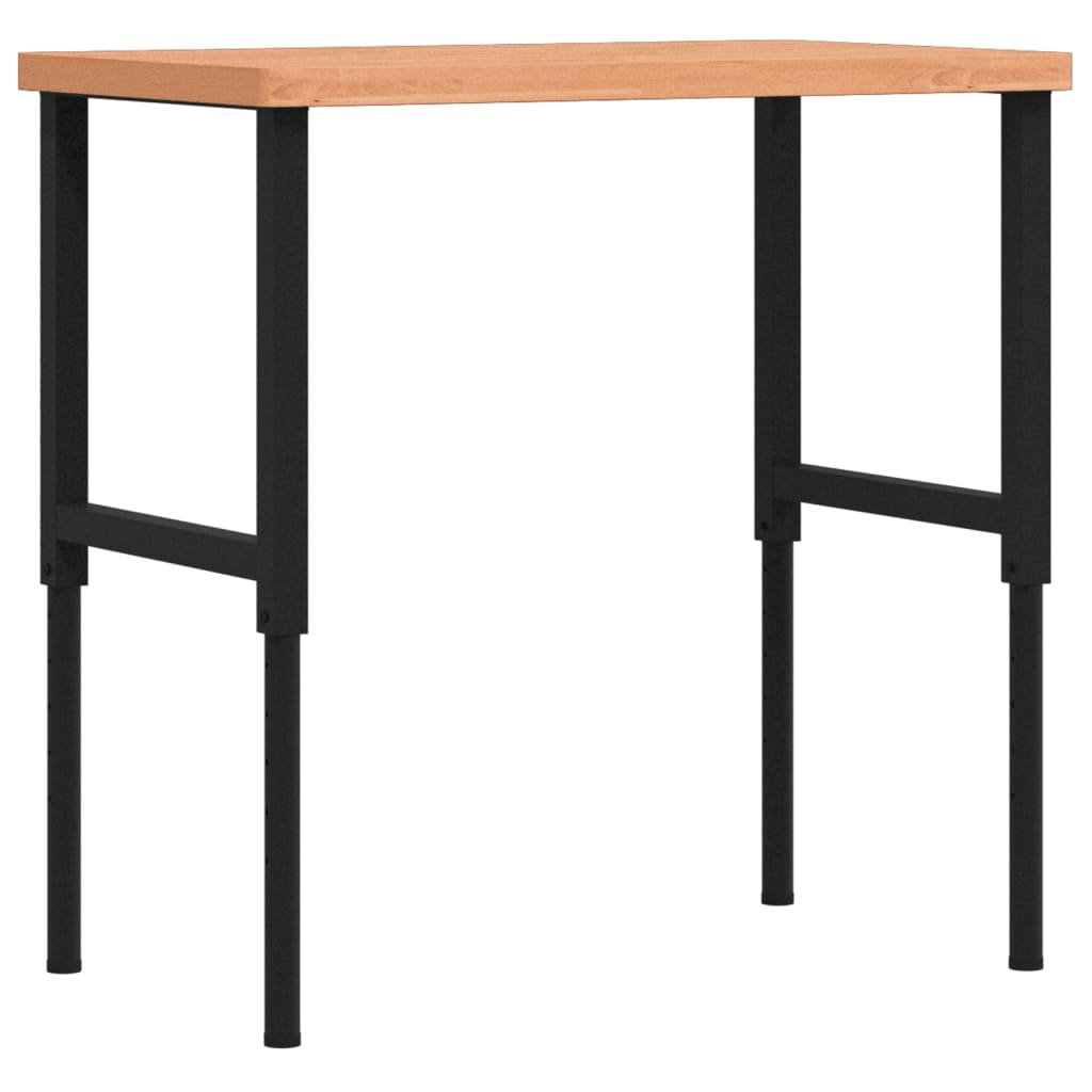 Radni stol 100x60x(73-99,5) cm od masivne bukovine pravokutni