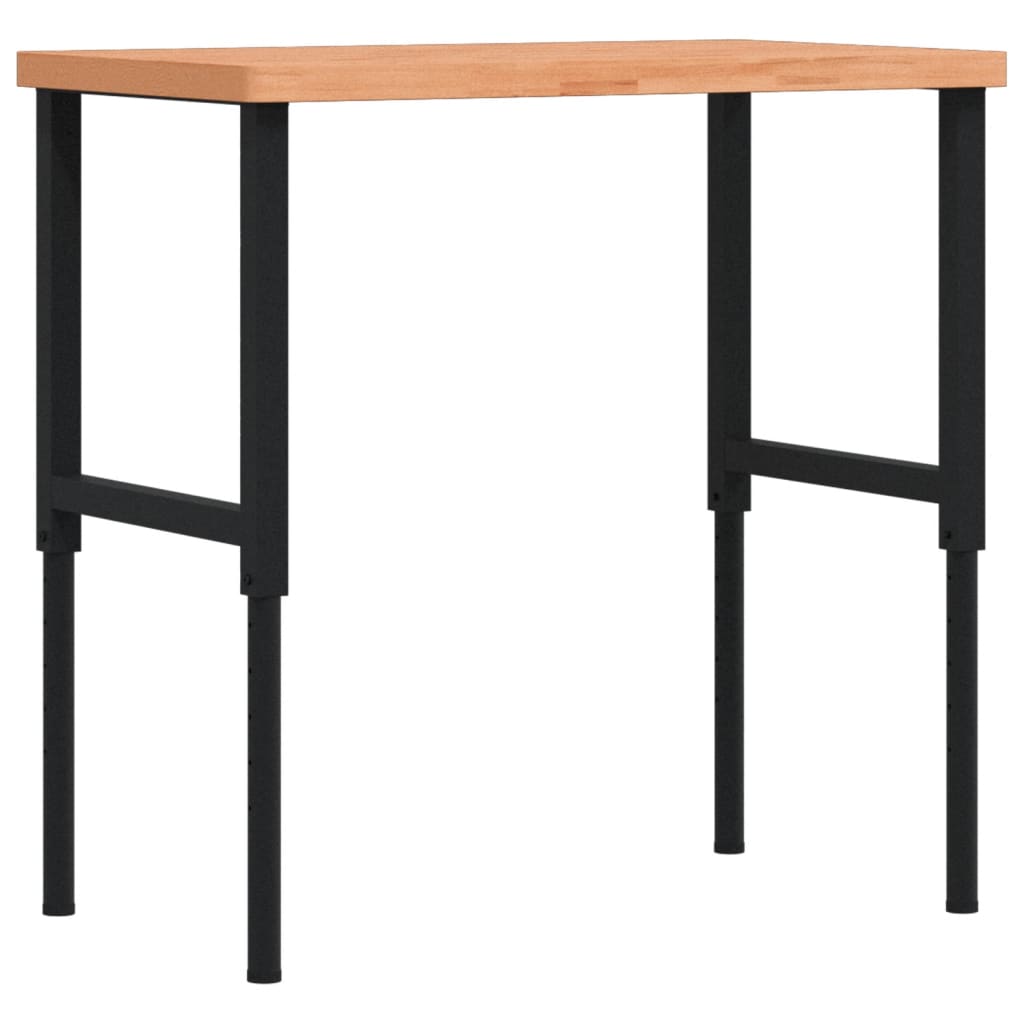 Radni stol 100x60x(73-99,5) cm od masivne bukovine pravokutni