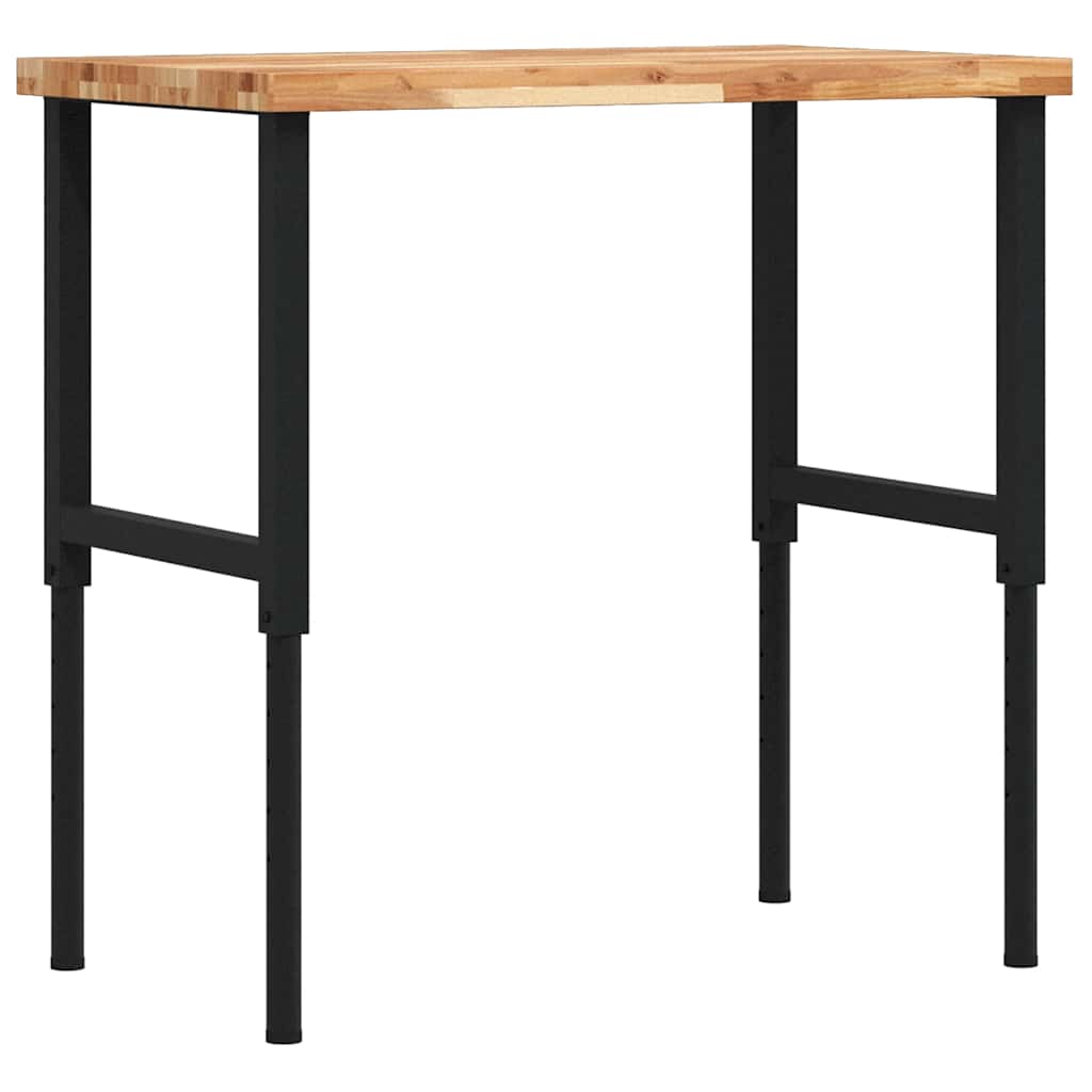 Radni stol 100x60x(73-99,5) cm masivno drvo bagrema pravokutni