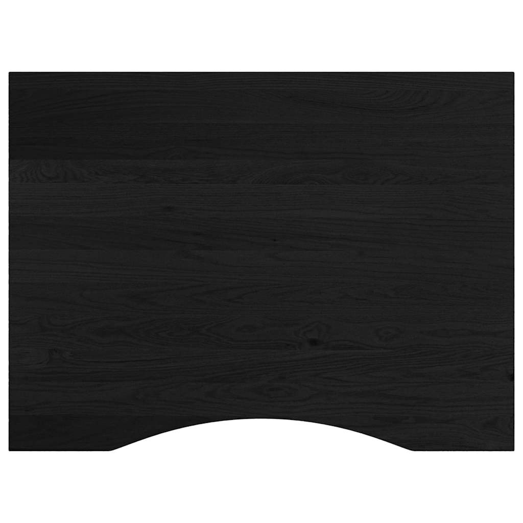 Radni stol tamnosmeđi 80x60x(71,5-98) cm masivno drvo hrast