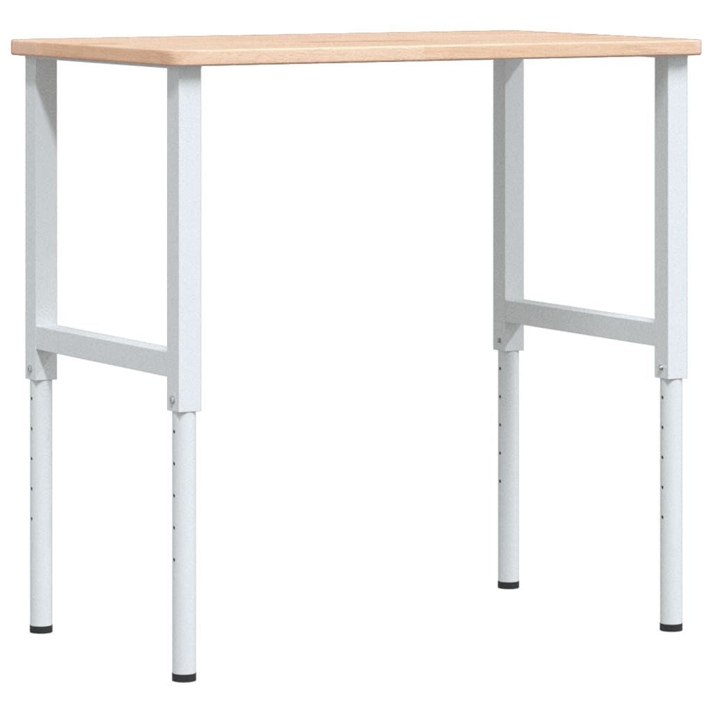 Radni stol 100x60x(71,5-98) cm od masivne hrastovine pravokutni