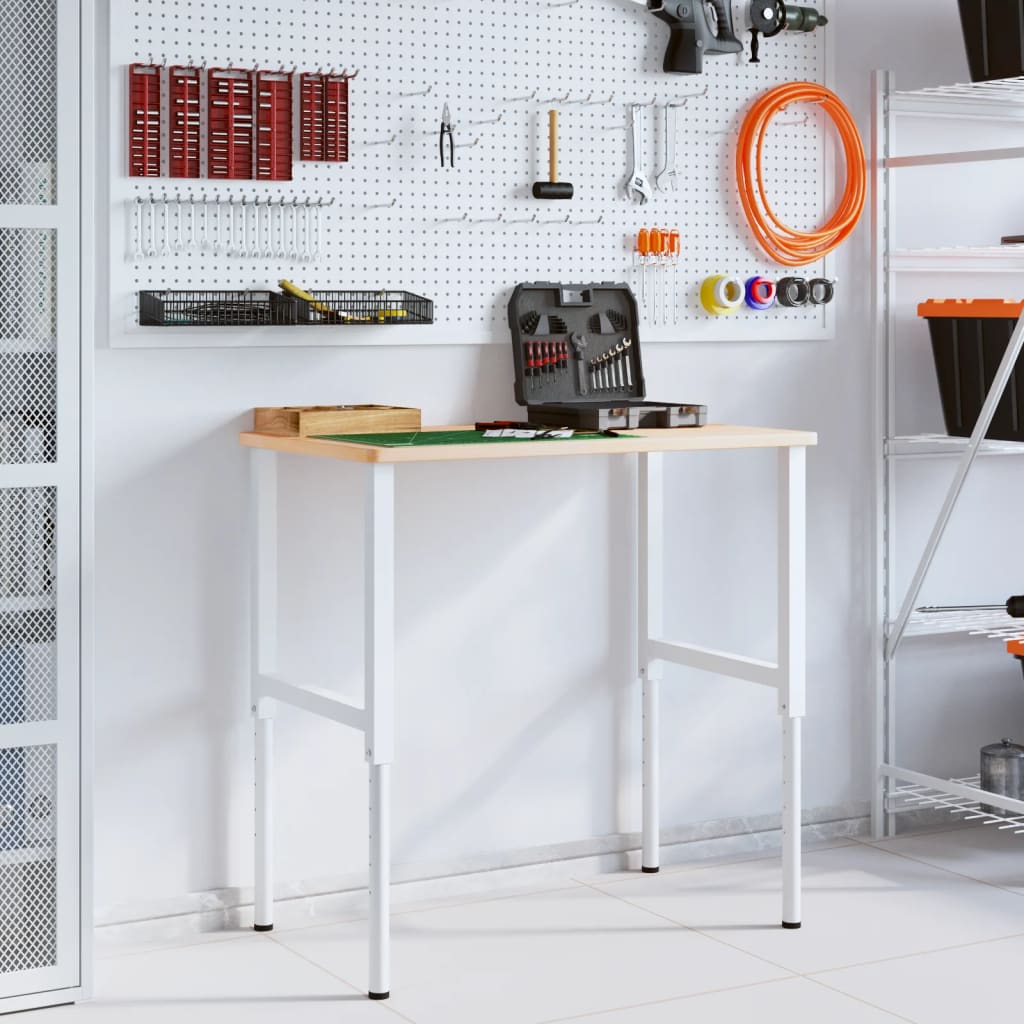 Radni stol 100x60x(71,5-98) cm od masivne hrastovine pravokutni